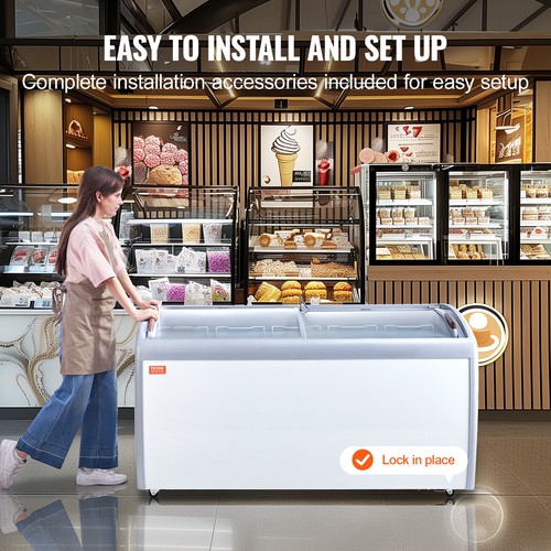 VEVOR 460L Kommerzielle Eisvitrine Gelato-Tauch-Gefrierschrank - Bild 6 von 12