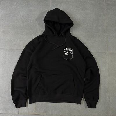BRAND NEW STUSSY 8 BALL HOODIE BLACK - XLARGE - DEADSTOCK | eBay