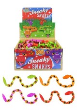 12 sneaky snakes for party bags stocking filler gift toy
