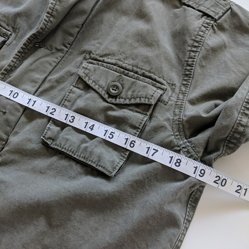 Gap Kids Canvas Jacket Surplus Padded Youth Size XL Olive Green Full Zip Cotton - Picture 12 of 14