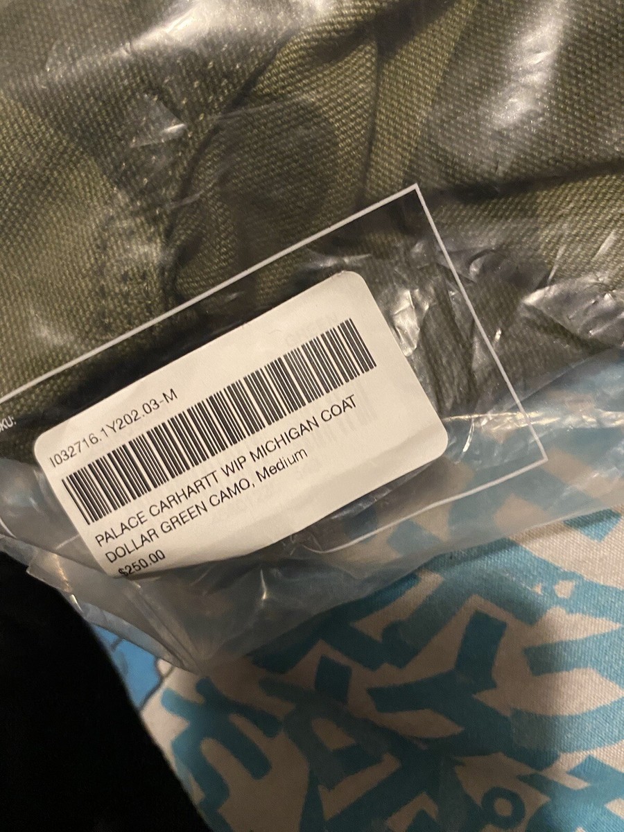 Palace Carhartt WIP Michigan Coat Dollar Green Camo Medium Palace Carhartt WIP Michigan Coat Dollar Green Camo Medium
