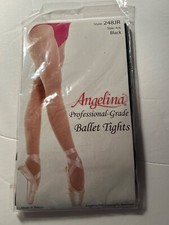 Brand New Angelina Professional Grade, Ballet Tights, 4-6 Black 248JR Size 4-6