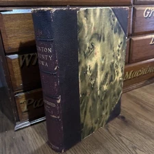 WOLFE'S HISTORY of Clinton County, Iowa c.1911 Illust Bowen Vol 1 Genealogy RARE