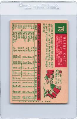 きぃぽて 1959 Topps #79 Harry Chiti Athletics VG *6312 | eBay