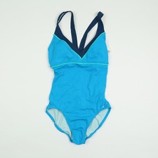 Nike Women One Piece Swimsuit Blue Size M 3919