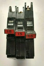 FPE Stab Lok 1 Pole 15Amp Red (Set of 3)