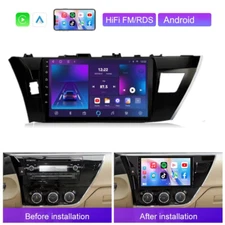 Android 13 Car Radio GPS Navigation For Corolla Ralink 14-16 Multimedia Carplay