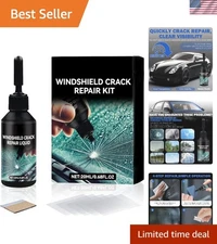 All-in-One Windshield Repair Kit: Professional-Grade Liquid for Chips & Cracks