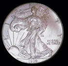AMERICAN SILVER EAGLE 1999 ONE TROY OUNCE OF .999 FINE SILVER