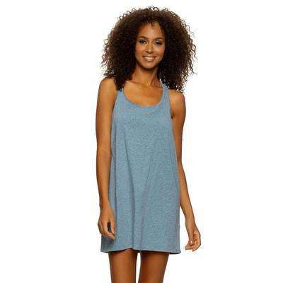 Felina | Organic Cotton Stretch Racerback Chemise | Vegetable Dye (Sky Medium Si