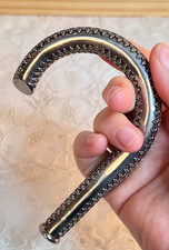 Vintage Umbrella Handle 3.5"H Silver Tone Lovely