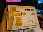 PROfit Percussion Massage Gun Gold Lightweight w/ Case, 4 Heads