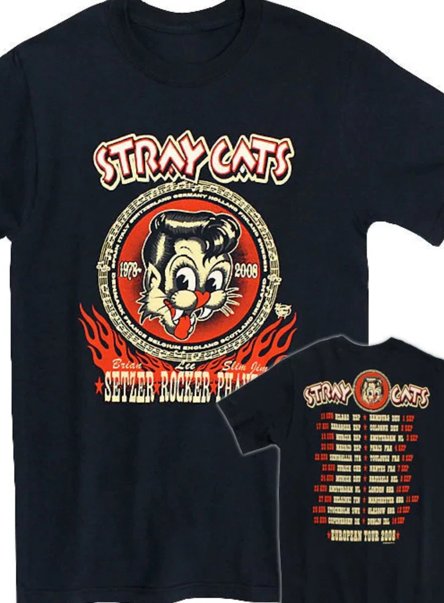 Las mejores ofertas en Stray Cats Camisa en camisetas vintage de