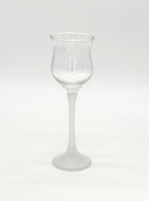 PartyLite Iced Crystal Clear & Frosted Glass Votive Candle Holder 6.75" Vintage