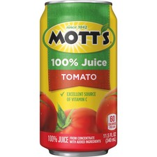 100 Tomato Juice 11.5oz Can 24-Pack Healthy Beverage Natural Flavor