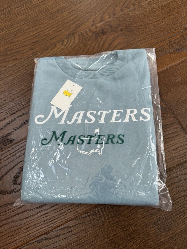 Kids Masters Golf Sweatshirt Light Blue - Size Small