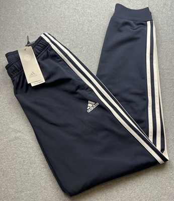 adidas Men's Essentials 3-Stripes Tricot Track Pants Size Small H46106 Navy NWT