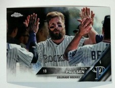 2016 Topps Chrome #174 Ben Paulsen Colorado Rockies Baseball