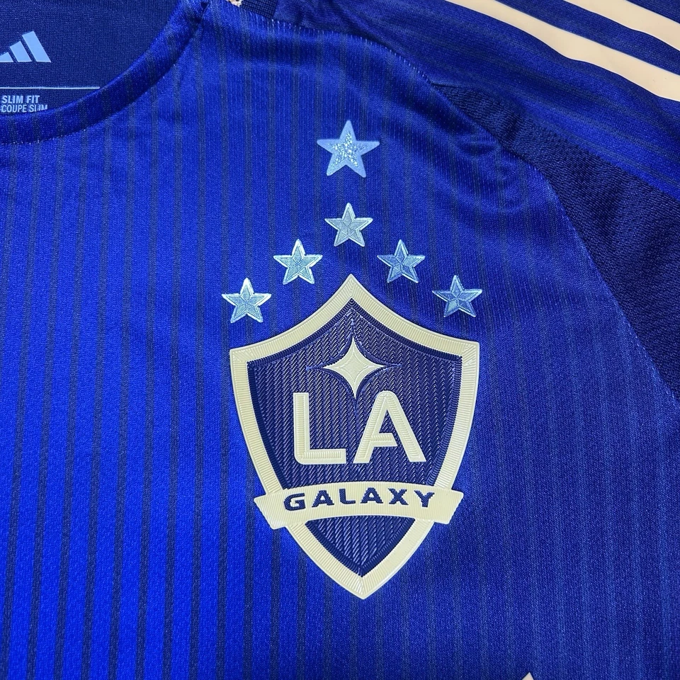 Новый с Ярлыками Adidas LA Galaxy 2024/25 выездной подлинный MLS футбол Джерси мужской средний $150 - Изображение 4 из 4