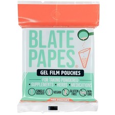 Blate Papes Gel Film Pouches 120 Count Edible Films for Taking Herbs