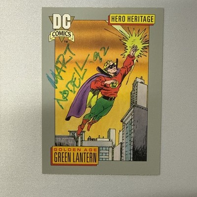 Green Lantern Trading Card #7 1991-DC-Auto d by Golden Age artist Mart Nodell