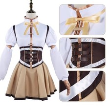 Puella Magi Madoka Magica Tomoe Mami Cosplay Costumes Skirt Gloves Hat Sock Set