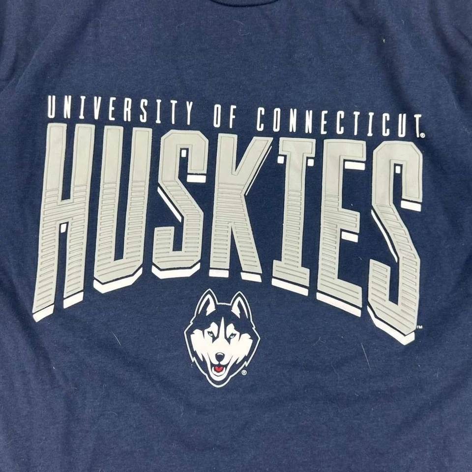 UConn Huskies Shirt Mens Large Blue Crew Neck Short Sleeves NCAA Tee - Image 3 of 4