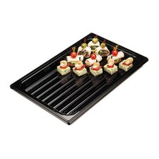 Cambro DT1220CW110 20 in x 12 in Camwear® Black Display Tray
