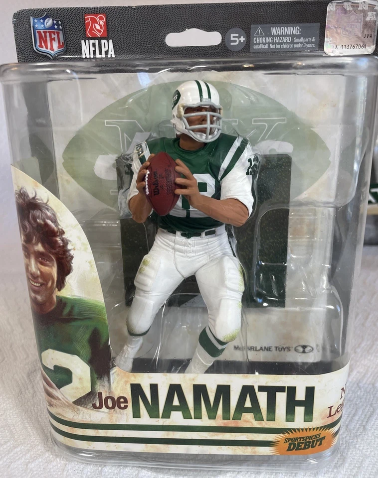 McFarlane Starting  Lineup Joe Namath 2 Figure Lot - Image 2 of 4