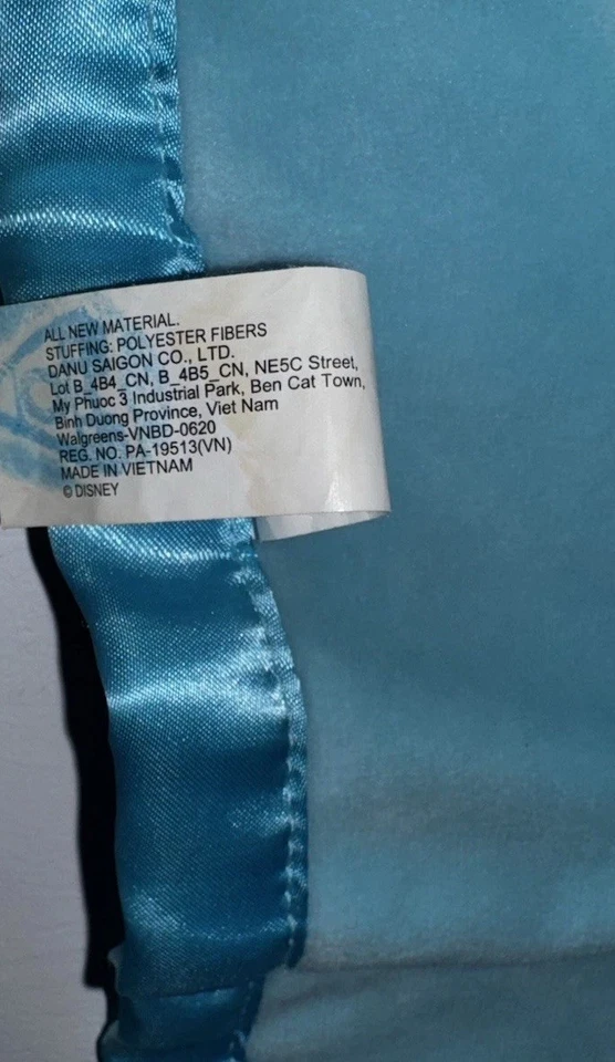 Manta de seguridad Mickey Mouse Lovey de felpa bebé niño azul Disney Foto 4 de 4