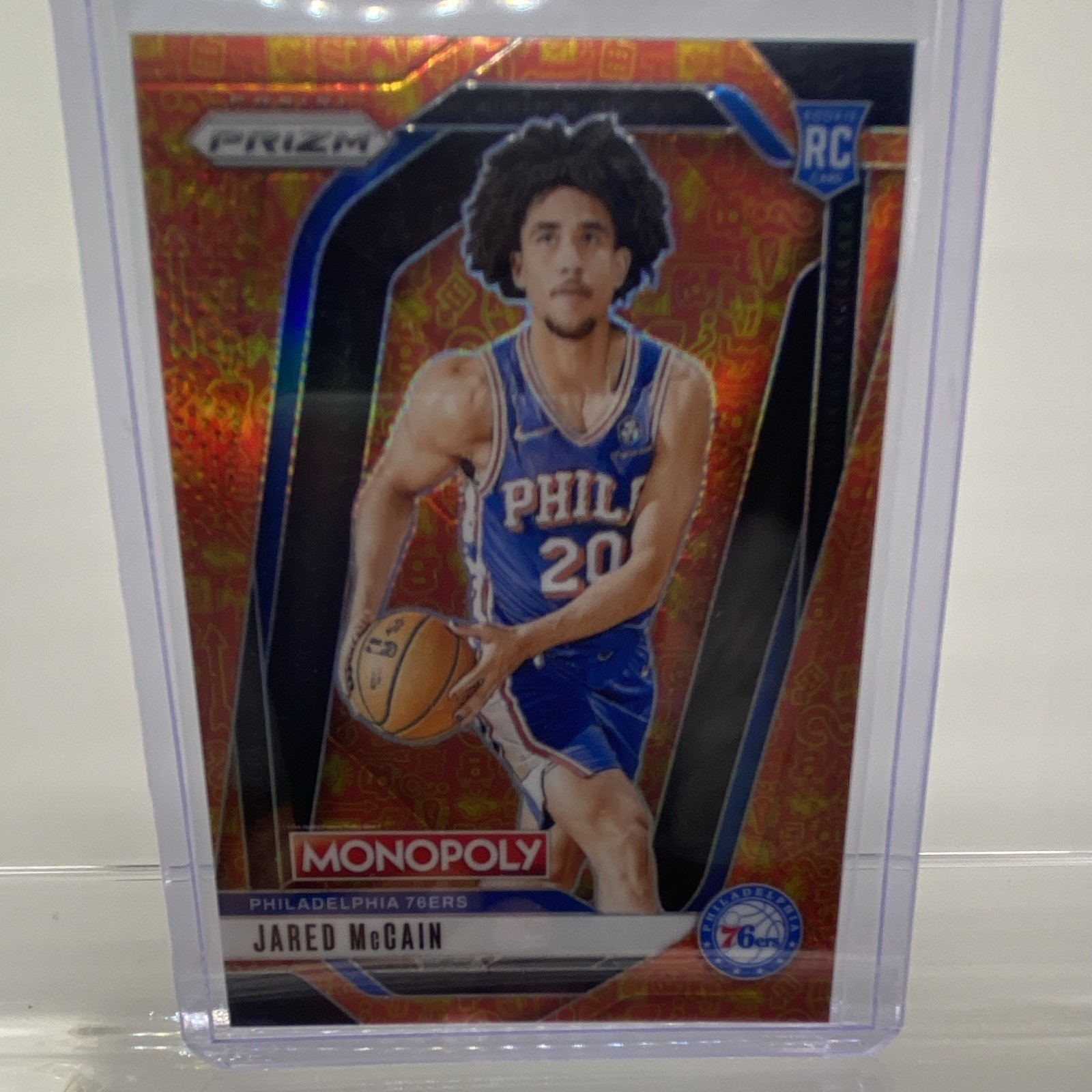 Panini Prizm Monopoly 2024-25 Jared McCain RC Classic Icons Orange /1499 #3