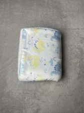 Boritar Baby Blanket Dinosaurs Prehistoric Animals Yellow Blue Dino White Sherpa