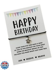 Birthday bracelet  Gift for birthday  Birthday wish bracelet  Gift to say