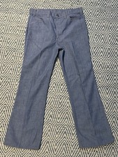 1970s LEVI'S Gentleman's Jeans Orange Tab Lightweight Denim Trouser 34W 29L