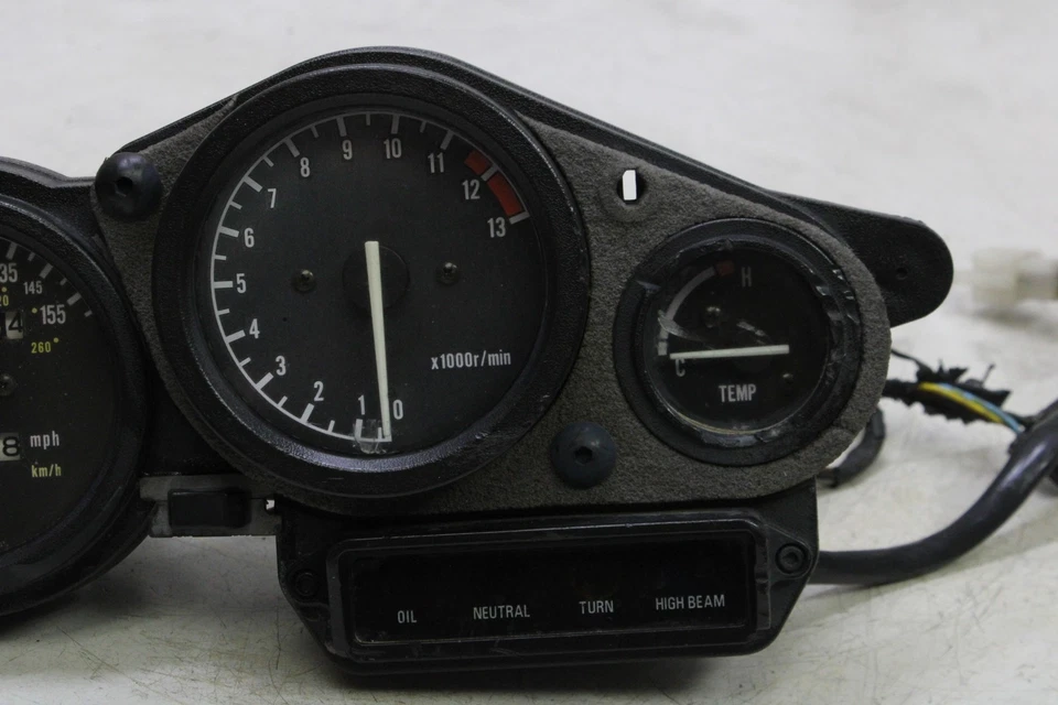 1996 Yamaha FZR600R OEM SPEEDO TACH MEDIDORES DISPLAY CLUSTER VELOCÍMETRO - Imagem 4 de 4