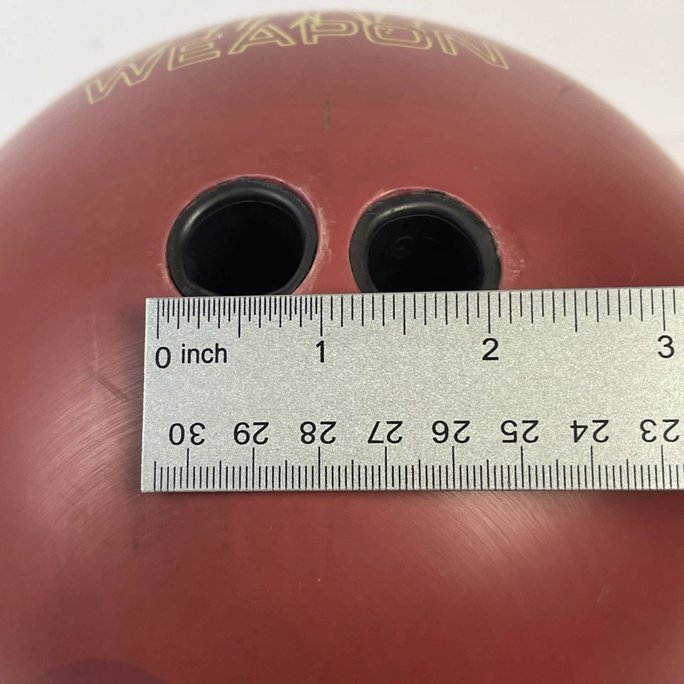Bola de boliche Champions Ultimate Weapon granate 15 lb 14,6 oz perforada por favor leer Foto 4 de 4
