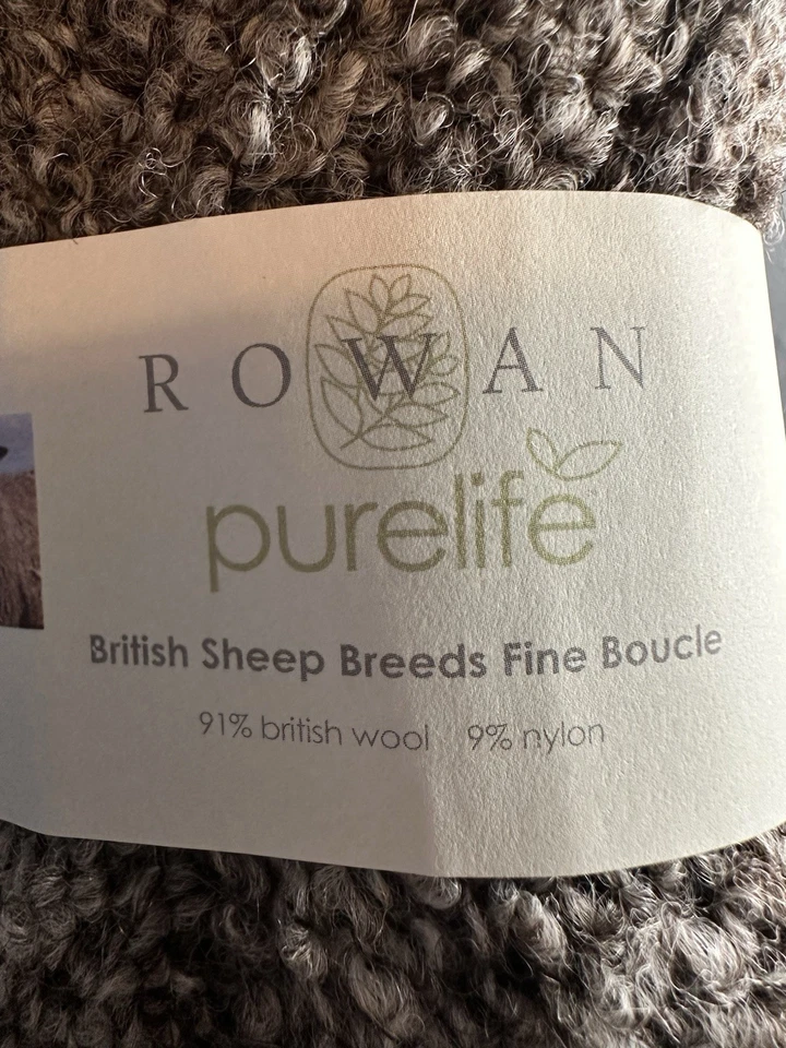 Panes de oveja británicos Rowan Pure Life fino Boucle Masham a rayas M467 Foto 2 de 4