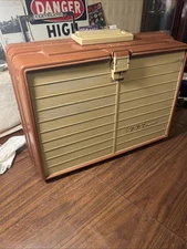 Vintage Plano 777  Fishing Tackle Box 6 Drawers  NICE  19 X 14 X 9