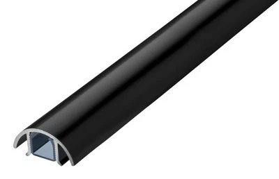 ALUNOVO Mini Design Aluminium Kabelkanal in schwarz matt - Längen: 20 - 196 cm - Bild 1 von 3