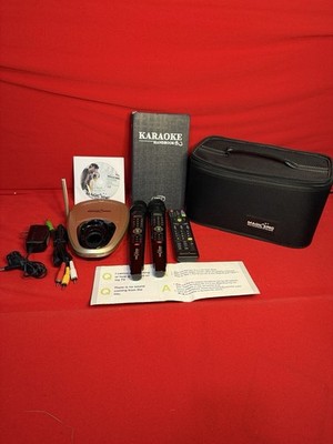 Magic Sing ET19KV Karaoke w/ 2 Mic, Remote, 2 chips,  songbook , RCA cable, Bag