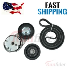 RF Serpentine Belt Tensioner Pulley Kit For 2011-19 Chrysler Dodge Journey Ram