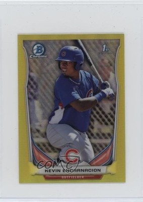 2014 Bowman Chrome Minis Yellow Refractor 20/25 Kevin Encarnacion #78 nd3