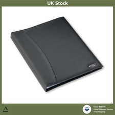 Professional A4 Display Book Presentation Folder 24 Pockets Black Medium