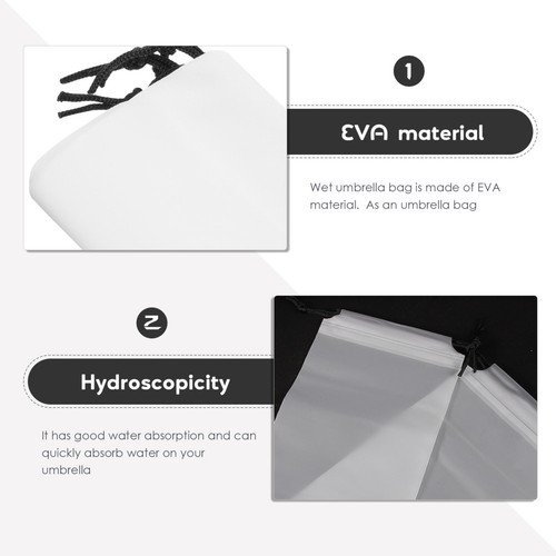  4 Pcs Reusable Folding Umbrella Storage Pouches Bag Portable Carrying - Zdjęcie 8 z 12