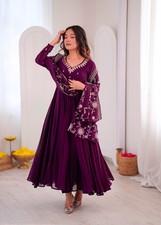 GOWN SALWAR KAMEEZ PAKISTANI INDIAN WEDDING PARTY WEAR DRESS BOLLYWOOD SUIT NEW