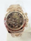 Mens 18k Rose Gold c2014 Rolex Cosmograph Daytona 40MM Chocolate Dial 116505