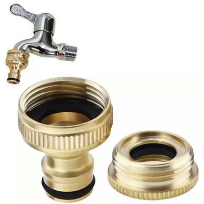 Brass Faucet Tap Connector Mixer Hose Adaptor Quick Connecter 1/2 3/4 Copper Hos