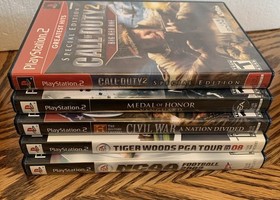 Sony PlayStation 2 PS2 Fat Console Bundle SCPH-30001 Memory Cards Games Tested