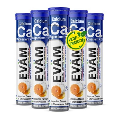 Calcium Magnesium D3 Brausetabletten für  Knochen Zähne Immunsystem, made in DE