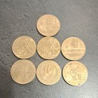 10 Francs France Lot De 7 Pièces Multiples
